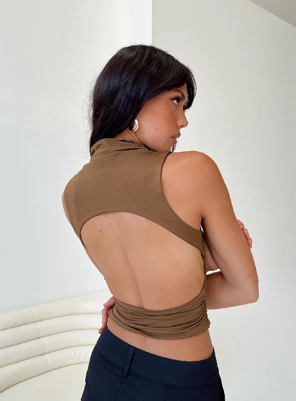 Favril Top Brown