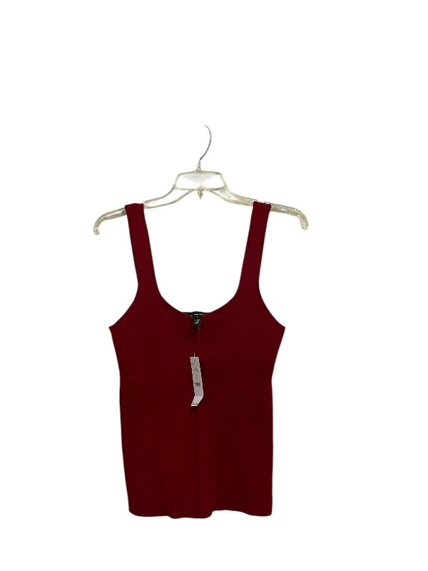 Top Sleeveless By White House Black Market In Red, Size: L