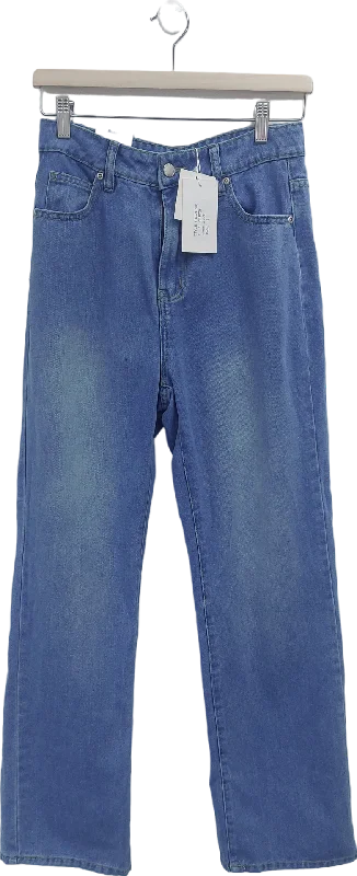 In The Style Blue Straight Leg Jeans UK 8