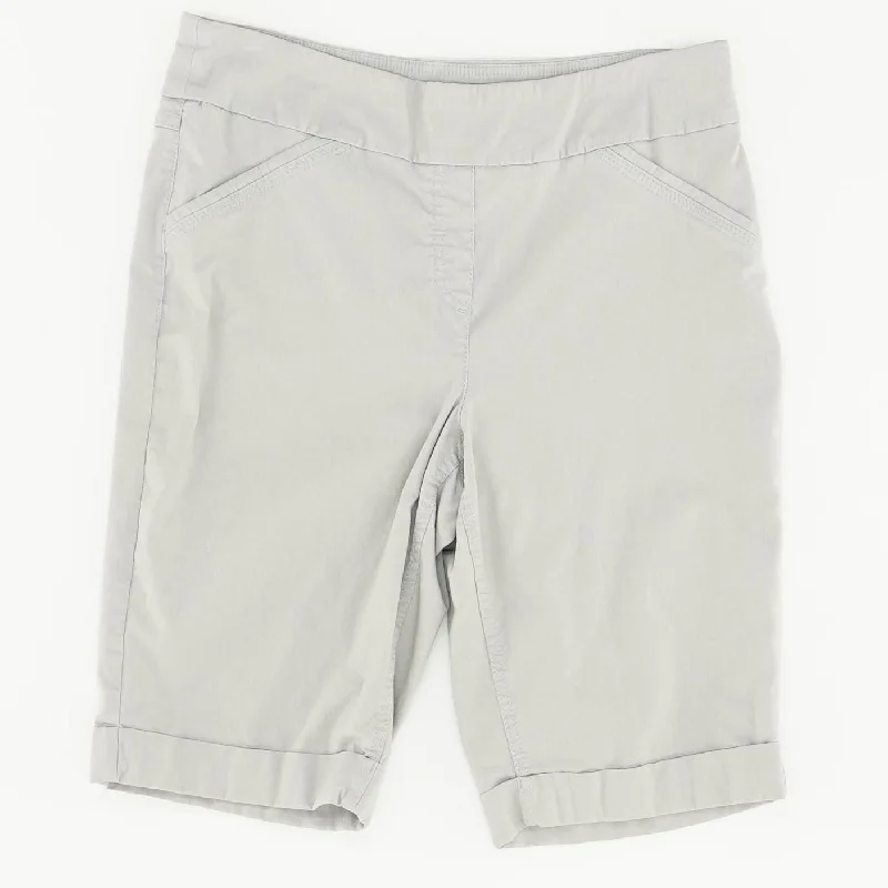 Gray Solid Shorts