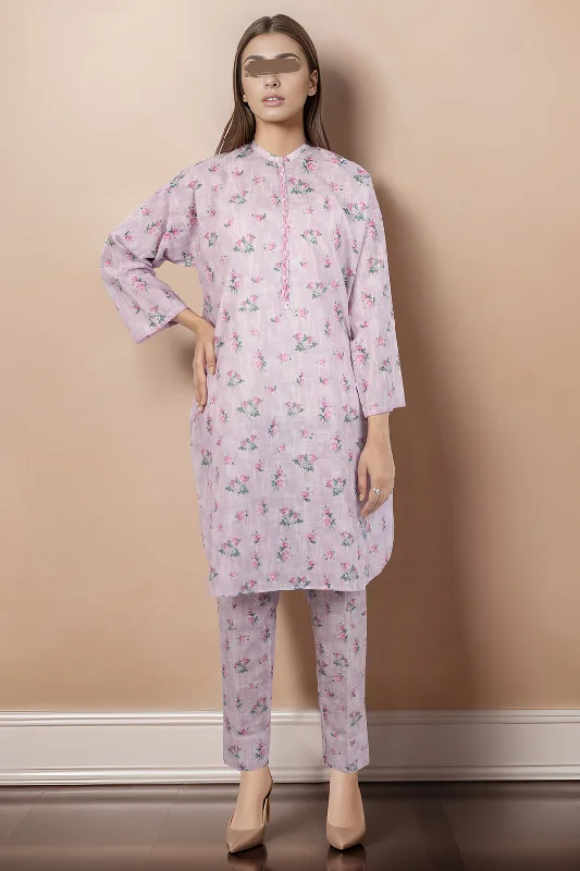 Printed Khaddar Stitched 2 Piece (Shirt/Trouser)