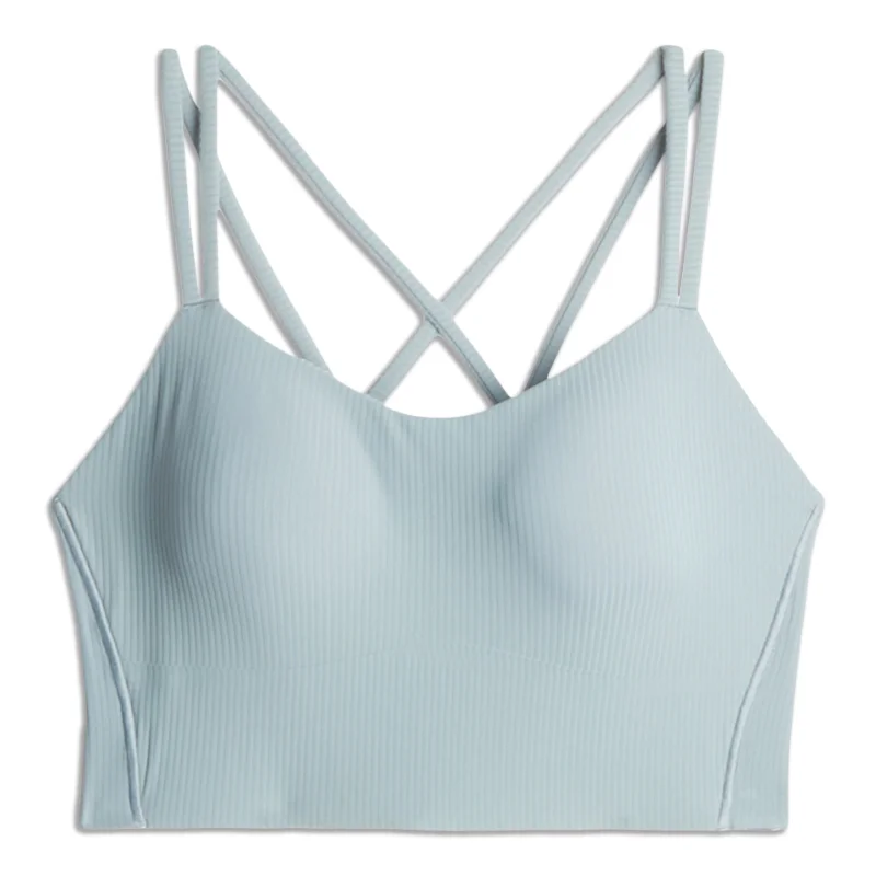 Like A Cloud Ribbed Longline Bra - Resale