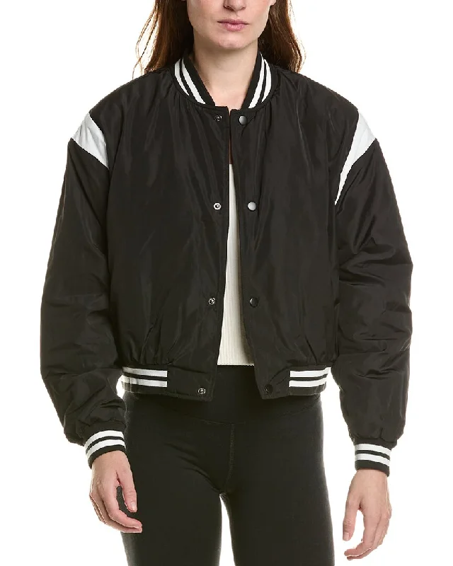 IVL Collective Cropped Varsity Bomber Jacket