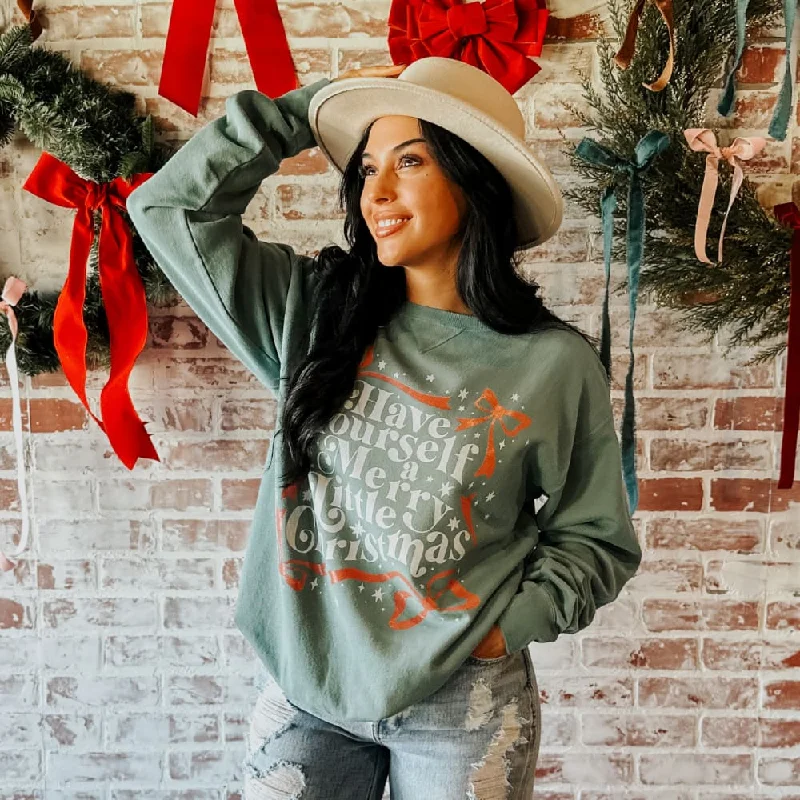 Merry Little Christmas Bows Crewneck