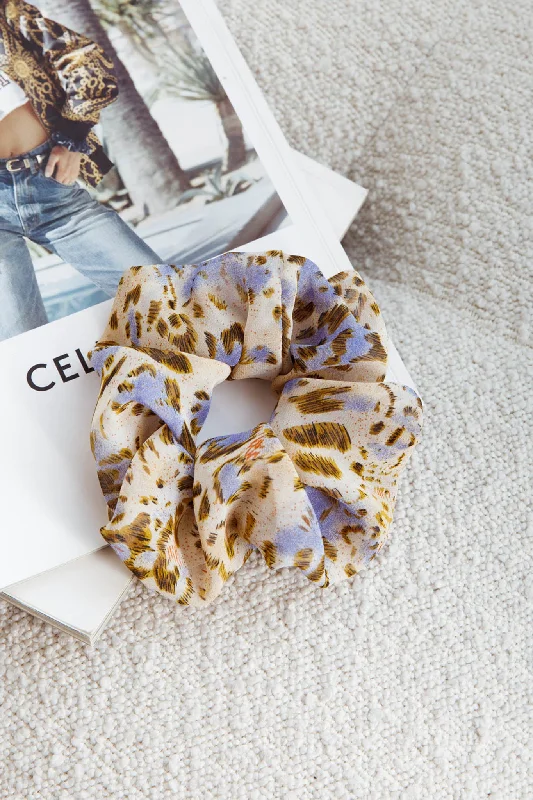 Chouchou Scrunchie Animal Blue